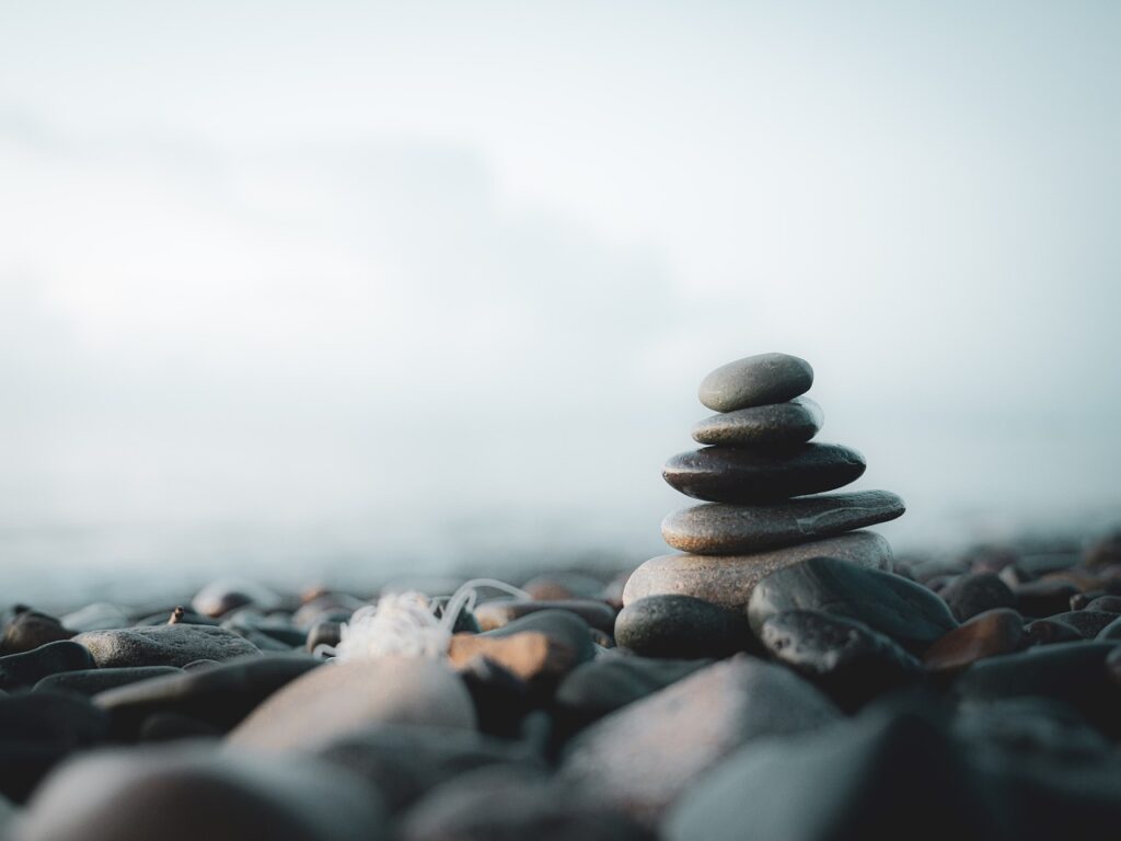 rocks, ocean, calm